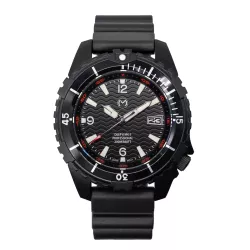 Momentum DEEP 6 MK II, Blk Ion SS, Sapphire, blk/red Dial