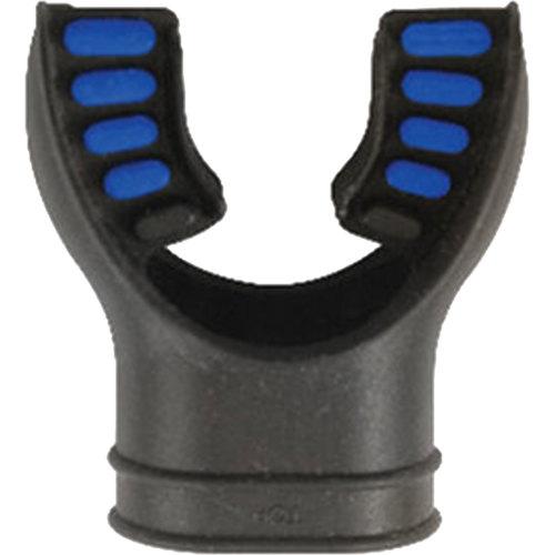 SILICONE MOLDED TAB MOUTHPIECE BLACK BODY BLUE