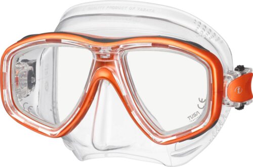CEOS MASK -ENERGY ORANGE w/ CLEAR SKIRT