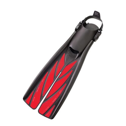 SPLIT FINS BLACK/RED SMALL