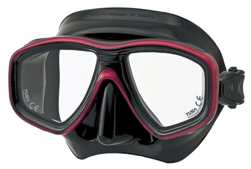 CEOS MASK -BLACK/METALLIC DARK RED