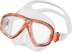 CEOS MASK -ENERGY ORANGE w/ CLEAR SKIRT