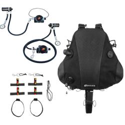 NOMAD RAY SIDEMOUNT SYSTEM - BLACK- XT1/XT2 S.M REGULATORS KIT, & TANK RIG KIT