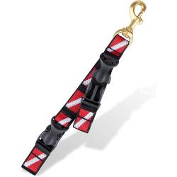 MASK & FIN HOLDER WITH BRASS SNAP AND DIVE FLAG WEBBING