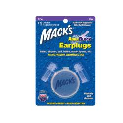 EAR MACK'S AQUA BLOCK EARPLUGS NOT FOR DIVING