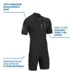 ONEFlex Steamer Front Zip Shorty 2.5 mm Men's