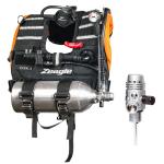 Code 3 Orange w/Razor II Regulator, Sanded/Black Tank; Single Gau