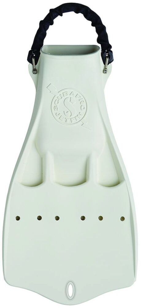 Jet Fin w/Spring Heel Strap - White