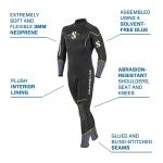 Sport Steamer 3mm Men's- Black/Yellow