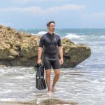 Oneflex Shorty Men's -2.5mm Front Zip