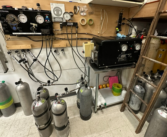 In-House Air, Nitrox and Mixed Gas Filling Station