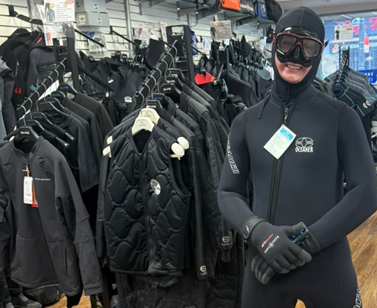 Scuba Gear and Wetsuits Inventory at IDC Vancouver