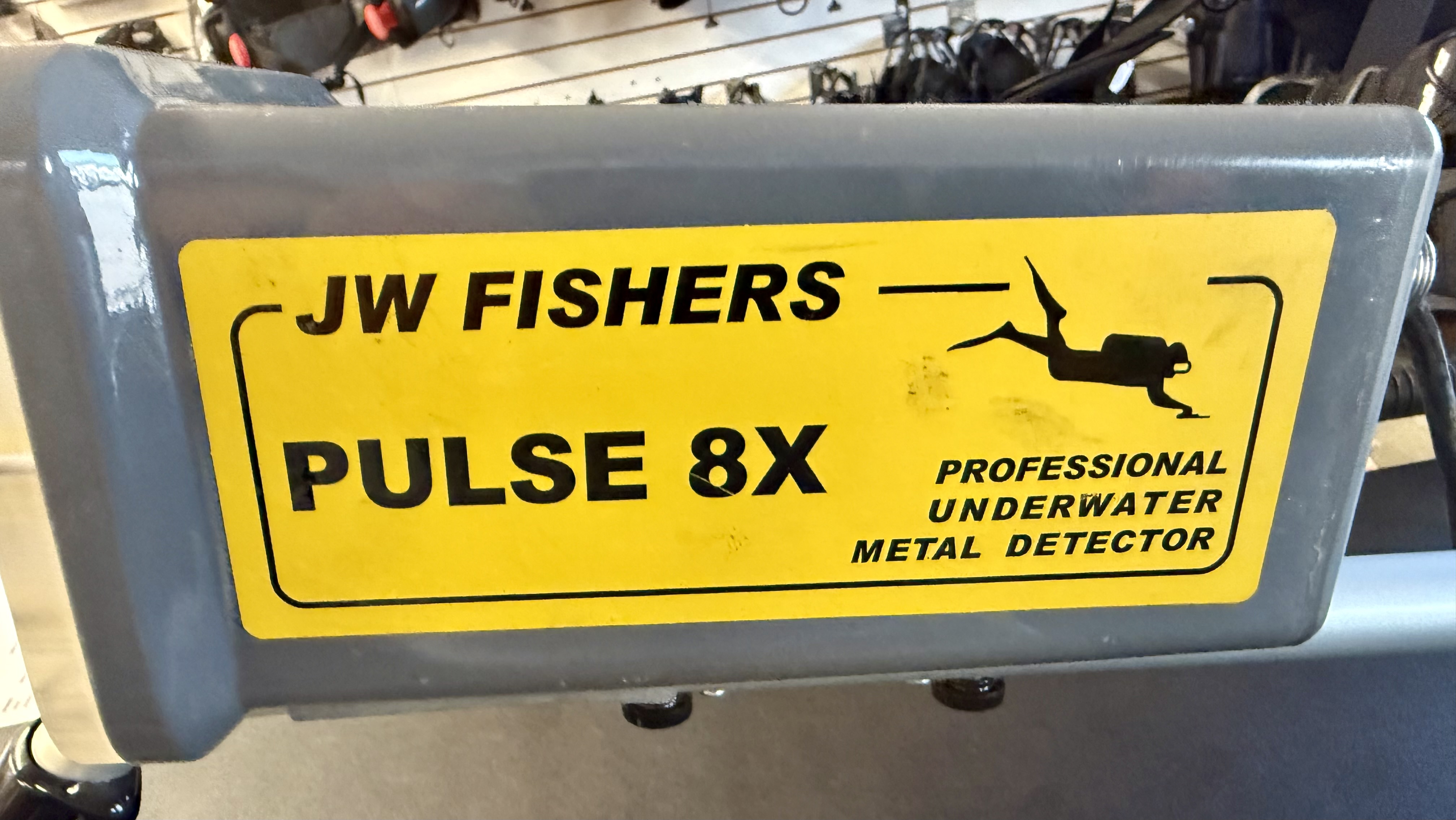 JW Fisher Pulse 8X professional underwater metal detector for public safety dive teams and underwater evidence recovery