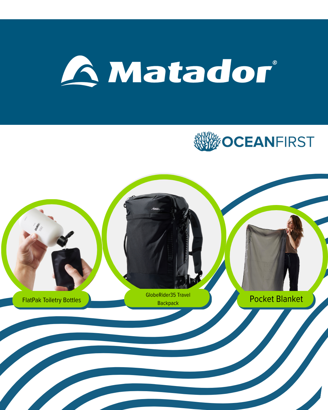 Matador travel equipment and packing gear