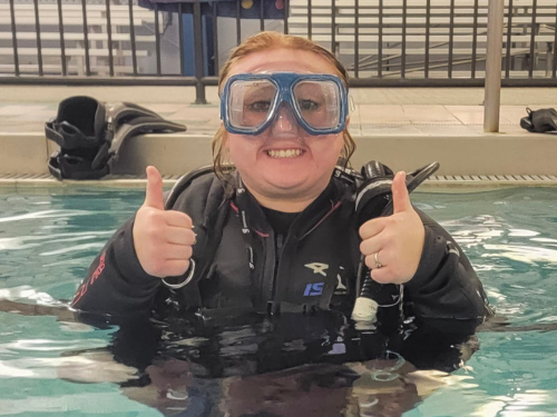 Kids Splash Zone – confidence thumbs up