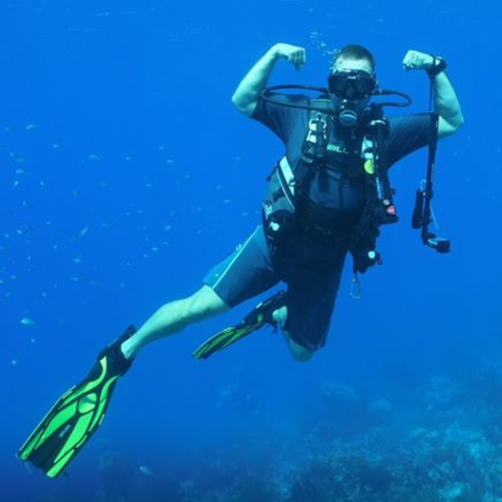 Master Diver certification celebration