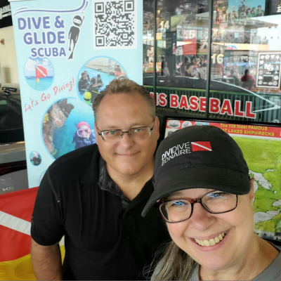 Dive and Glide Scuba owners Angie Klapish-Widmer and Keith Hintz