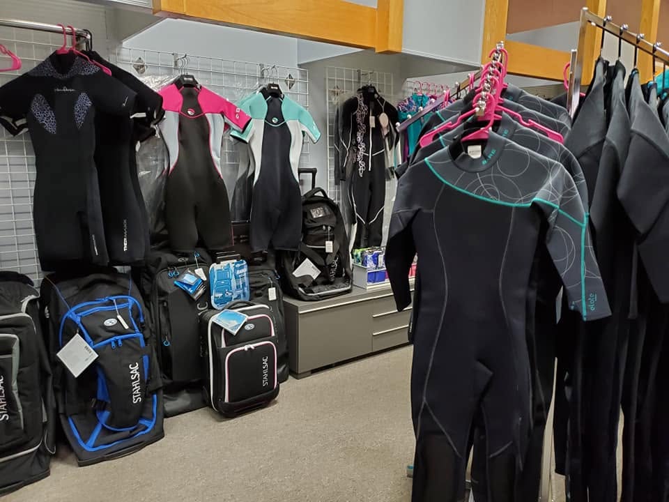 Dive equipment and gear selection at Dive & Glide Scuba
