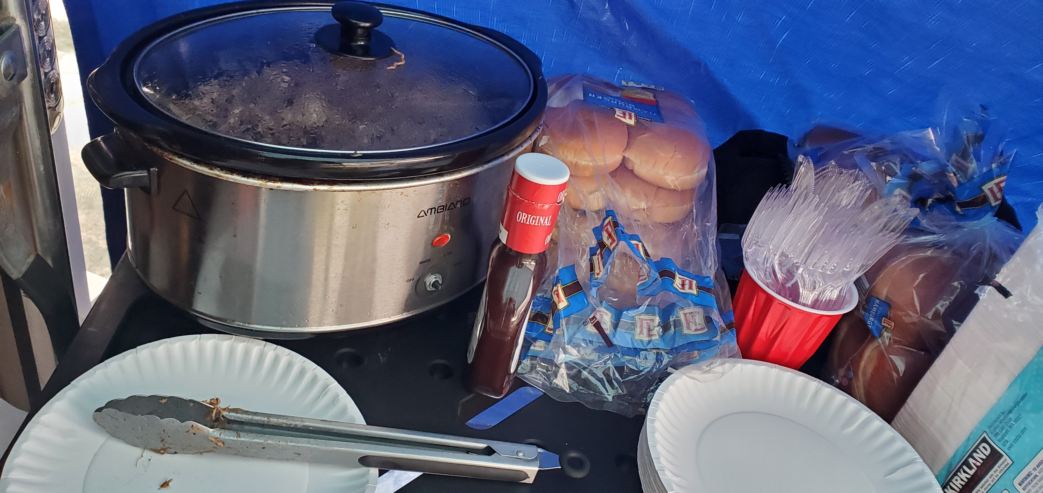 Lunch and snacks to share with the crew.