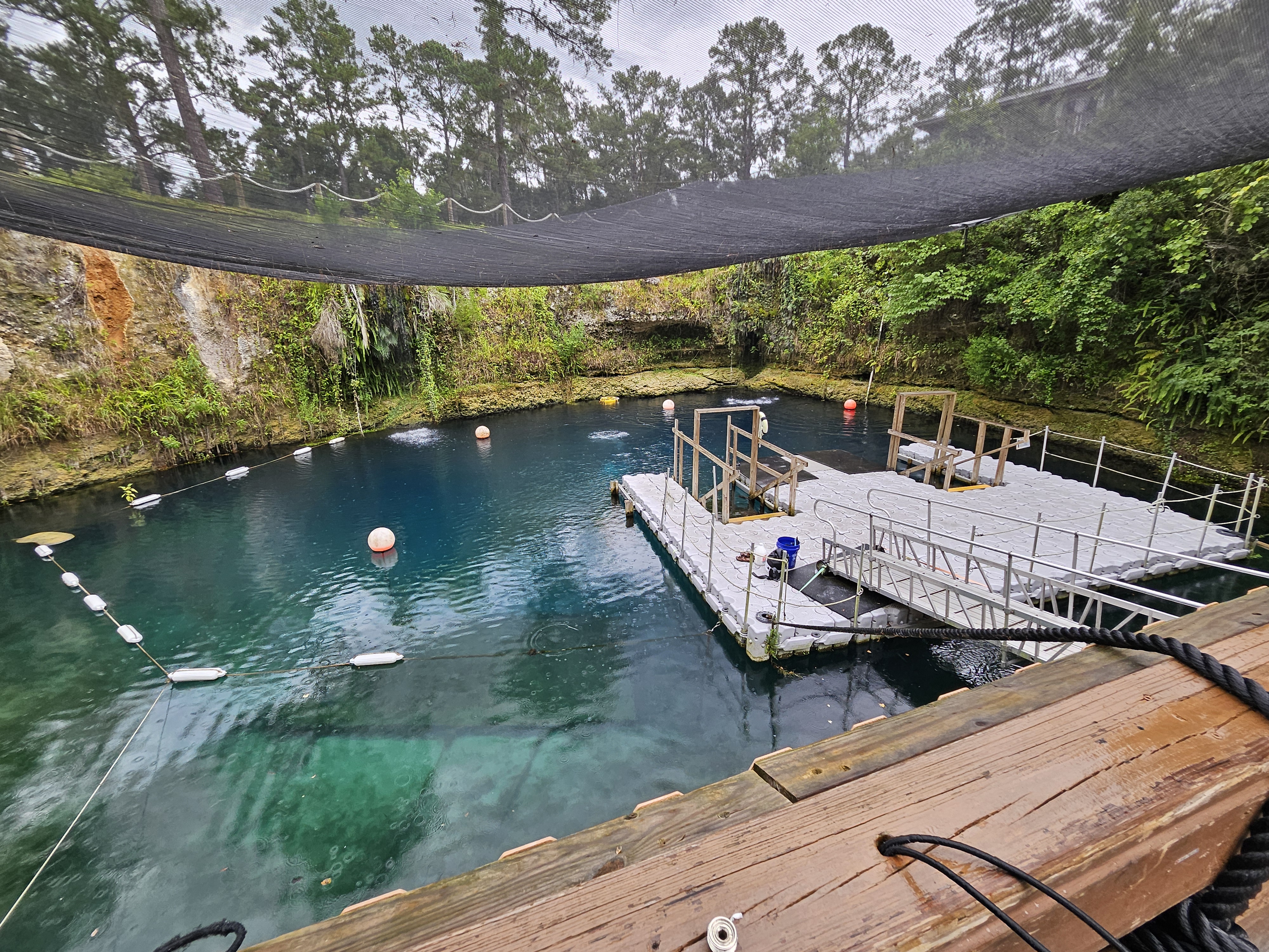 Looking down to the Grotto