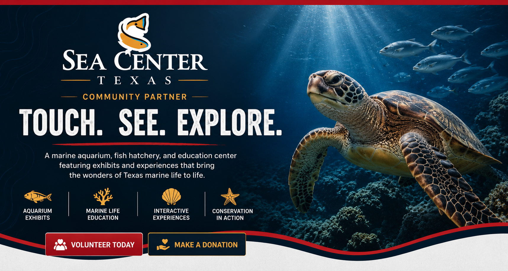 Sea Center Texas community partner, Touch See Explore