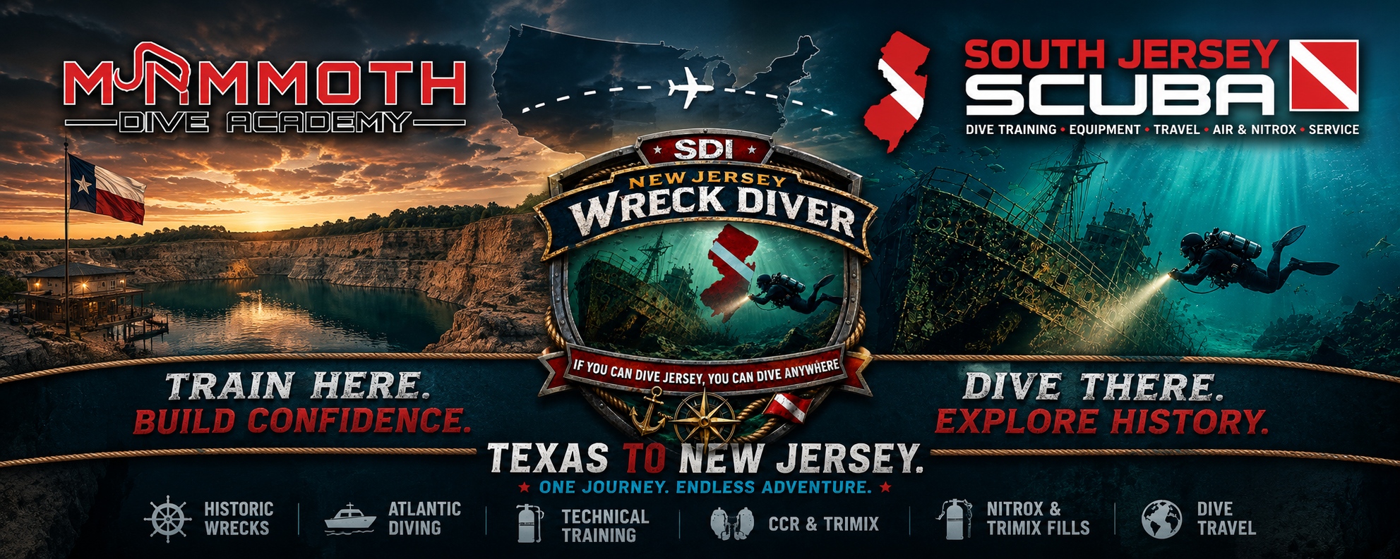 Mammoth Dive Academy and South Jersey Scuba Partnership