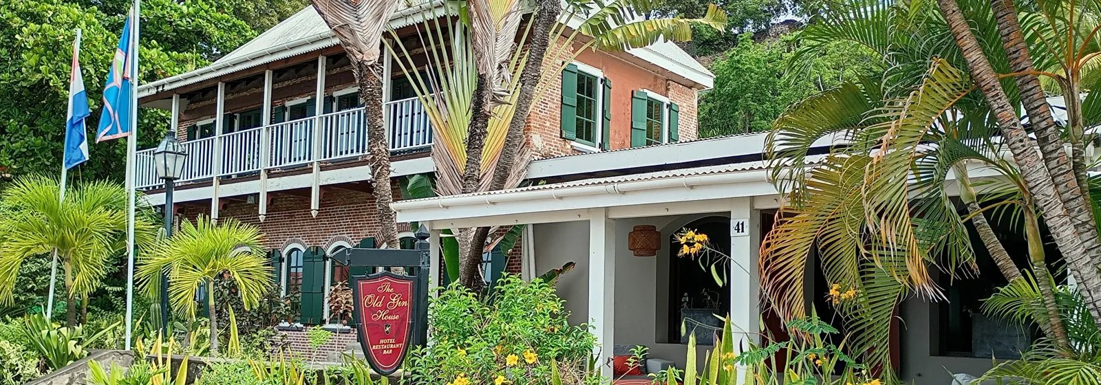 The Old Gin House Hotel on Orange Bay, St. Eustatius