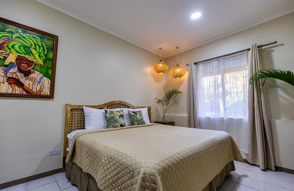 A guest room for the St. Vincent dive trip