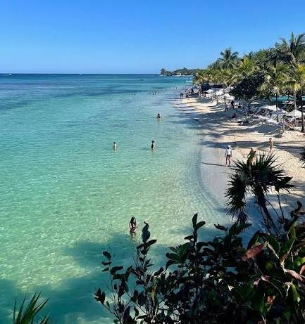 West Bay Beach shoreline in Roatan