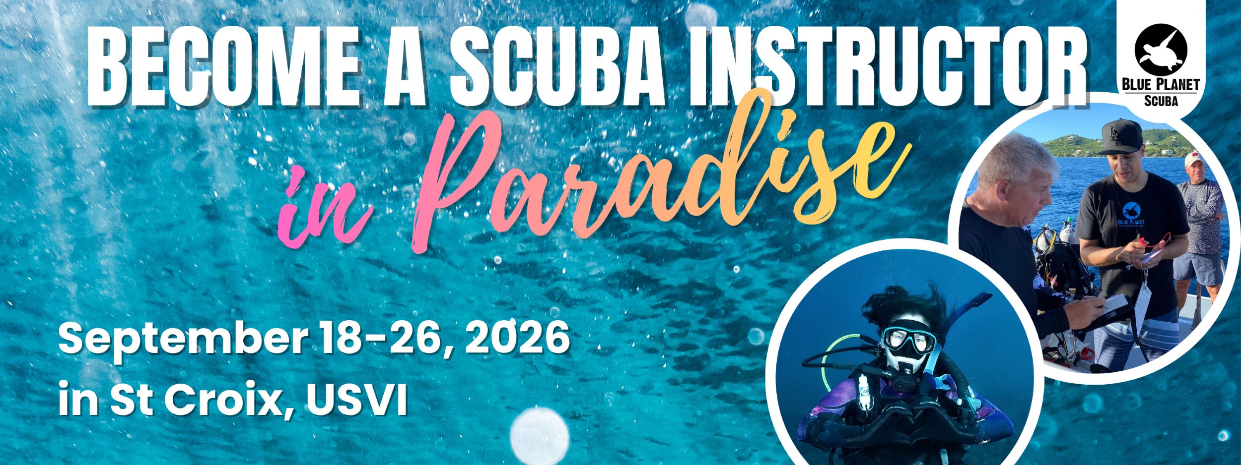 Become an instructor in paradise! Join us in St Croix in September 2026