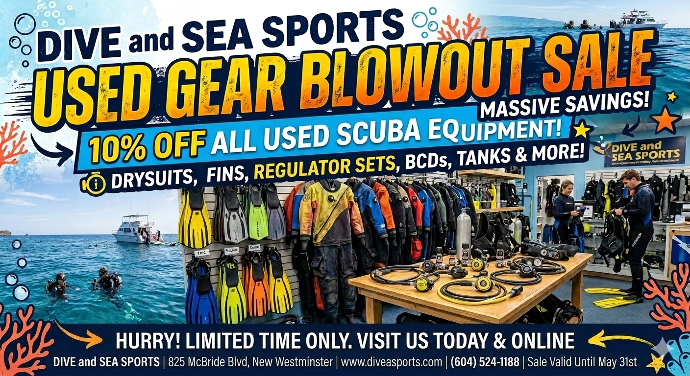 10% Discount on all Used Scuba Gear