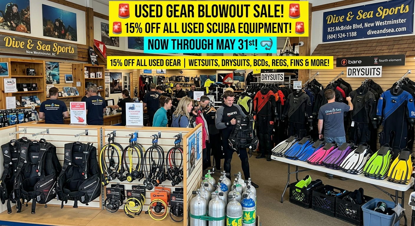 10% Discount on all Used Scuba Gear