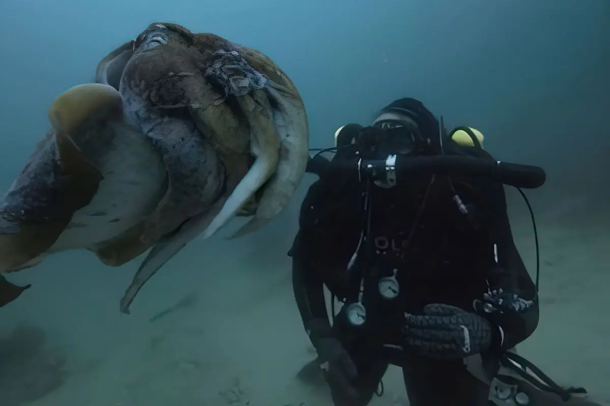 Unique marine life encounters during a scuba diving adventure.