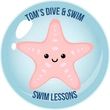 Starfish swim level sticker badge, Tom’s Dive & Swim