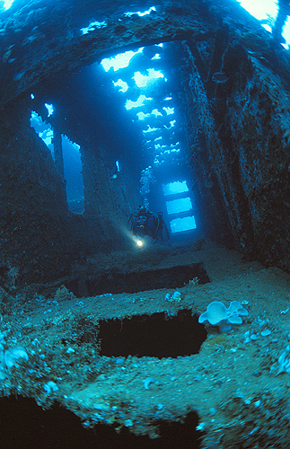 Wreck in Chuuk Lagoon