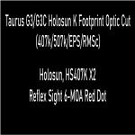 Taurus G3/G3C Optic Cut with Holosun 407K - Red