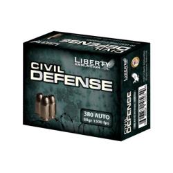 LIBERTY CIVIL DEFENSE 380 ACP 50GR COPPR HP 20RD 10BX/CS
