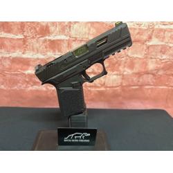 Custom Bayou Born RMR Cut 9mm G19 Compact Semi-Auto Pistol – Black SCT Frame / Gun Metal Gray Barrel
