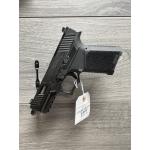 CUSTIOM BAYOU BORN RMR CUT 9MM G19 COMPACT SEMI AUTO PISTOL SCT FRAME  BLACK PORTED STAINLESS STEEL BARREL & FIBER OPTIC SIGHTS