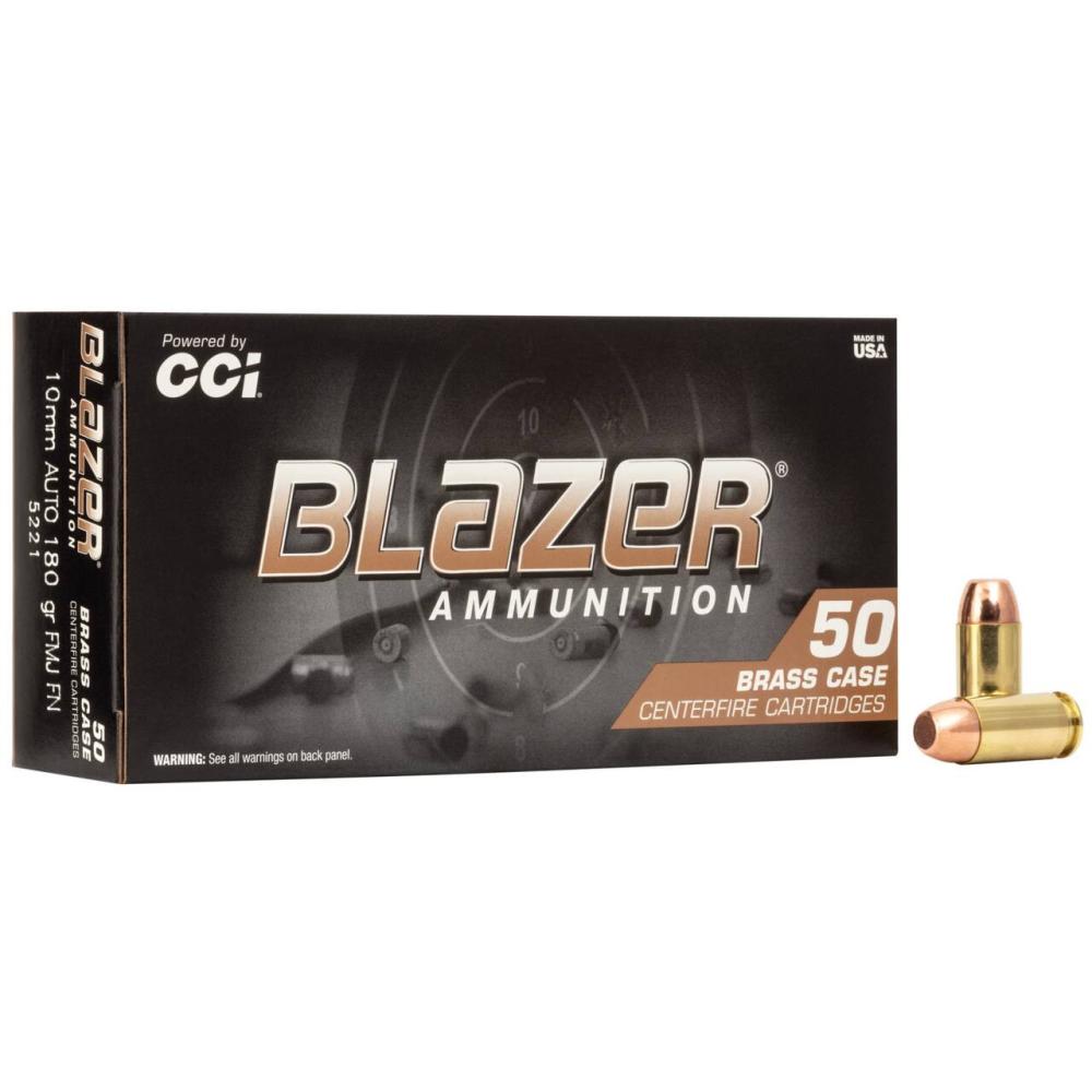 CCI 5221 BLAZER BRASS 10MM 180 FMJ FN 50/20