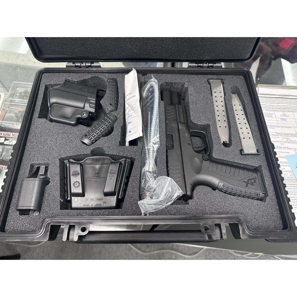 Springfield XD(M) 5.25 Competition Semi Auto Handgun 9mm Luger 5.25" Match Barrel 19 Rounds Fiber Optic Front Sight Adjustable Rear Sight Polymer Frame Black Finish
