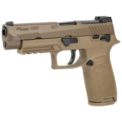 Sig Sauer P320, M18, 10 Round, Coyote Tan, OR, MTS