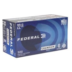 FEDERAL 22LR 40 GRAIN 500 ROUND PACK