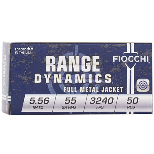 FIOCCHI 5.56mm 55GR FMJBT 50 rds
