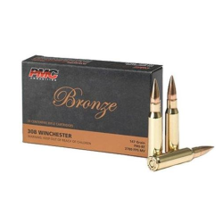 PMC Bronze .308 Winchester Rifle Ammo - 147 Grain | FMJ-BT