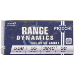 FIOCCHI 5.56mm 55GR FMJBT 50 rds