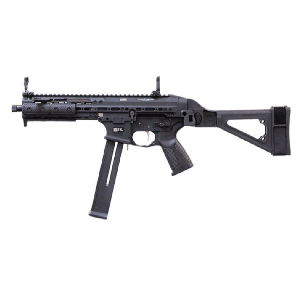 LWRC SMG Semi-Auto Pistol 25+1 Rounds .45ACP Black Finish