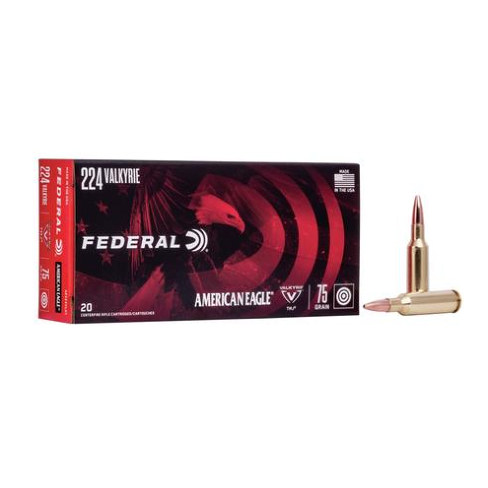 American Eagle Rifle Ammunition .224 Valkyrie 75gr 3000 fps TMJ 2