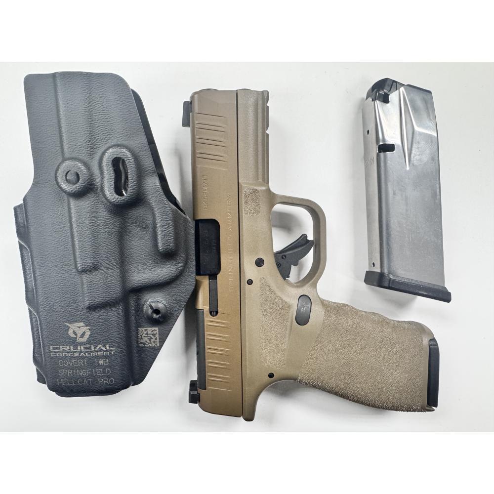 Springfield Hellcat Pro + Crucial Concealment IWB Holster