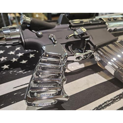 Upgraded AR-15 with Chrome Furniture